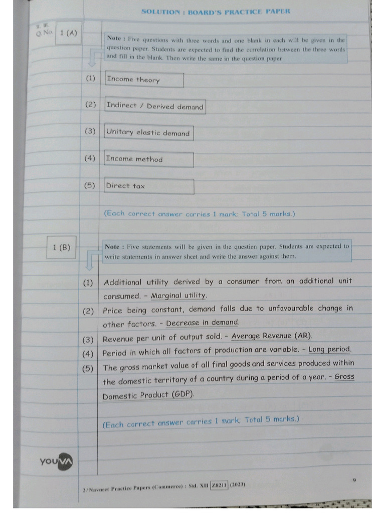 Eco (March 2022) Que Paper Solution | PDF