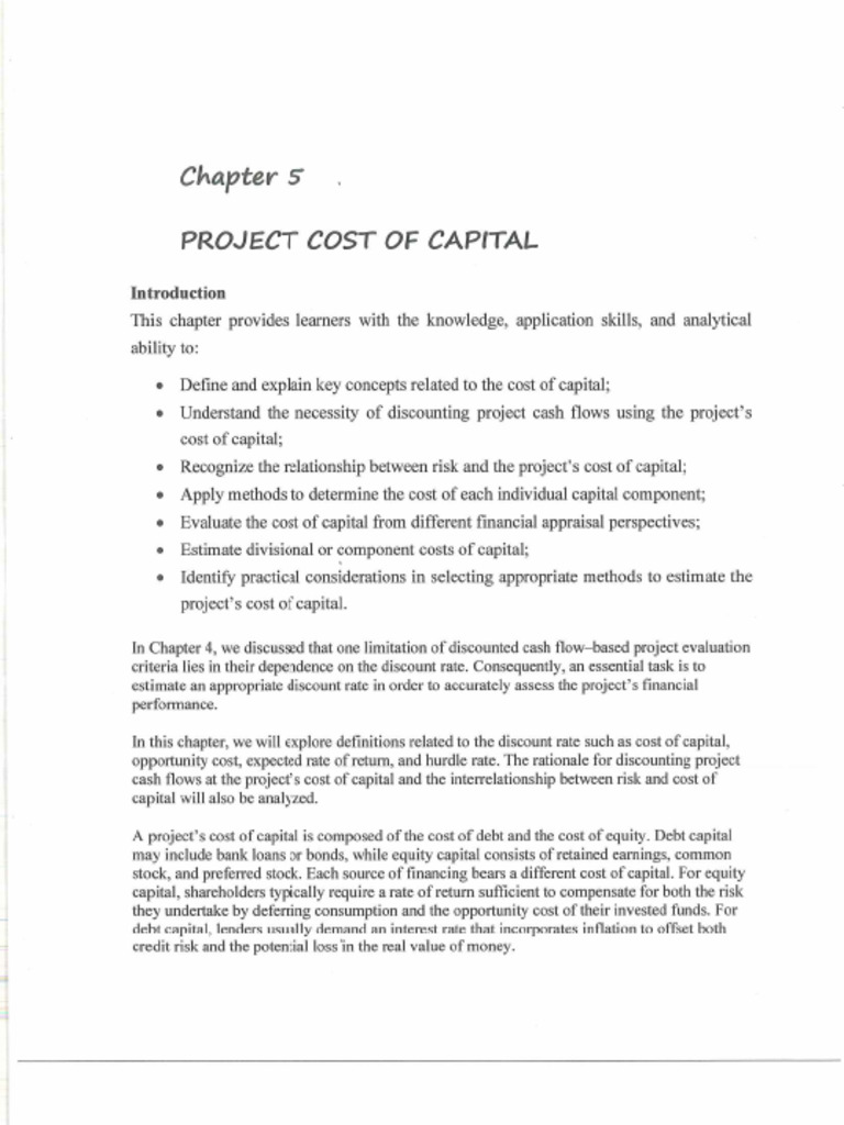 Chapter 5 - Project Appraisal | PDF