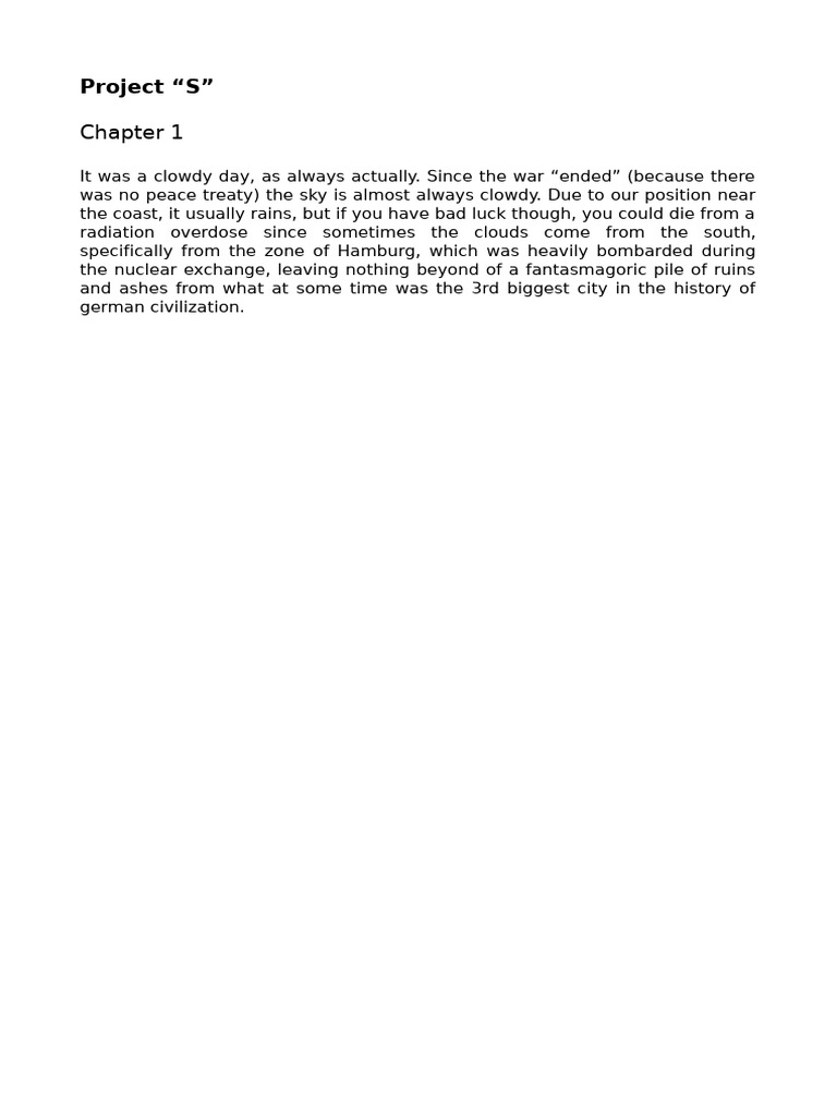 Post-War Survival in a Cloudy World | PDF