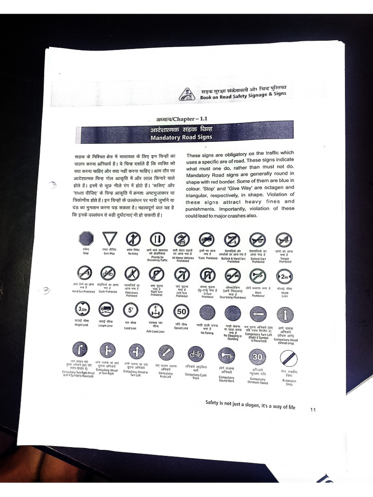 Mandatory Road Signs | PDF