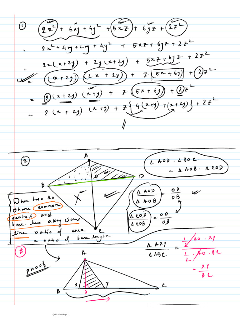 Quick Notes Compilation Overview | PDF