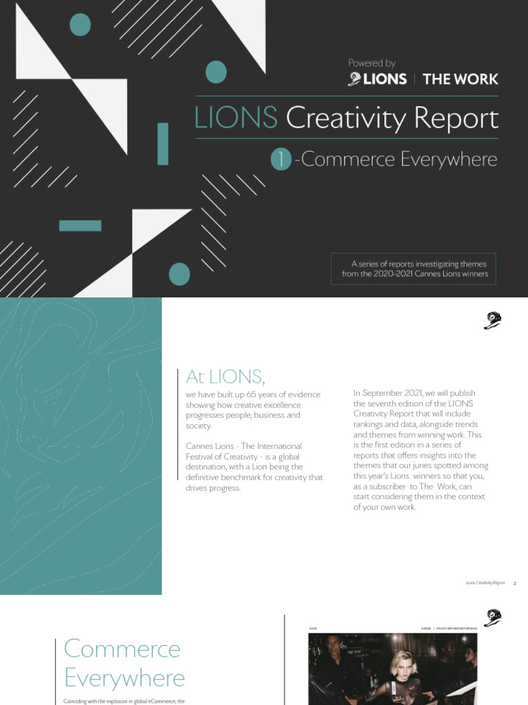 LIONS Creativity Report Series 1 - Commerce Everywhere | PDF | E Commerce