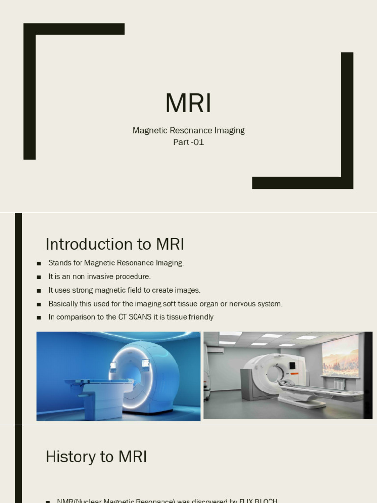 Introduction to MRI Technology | PDF