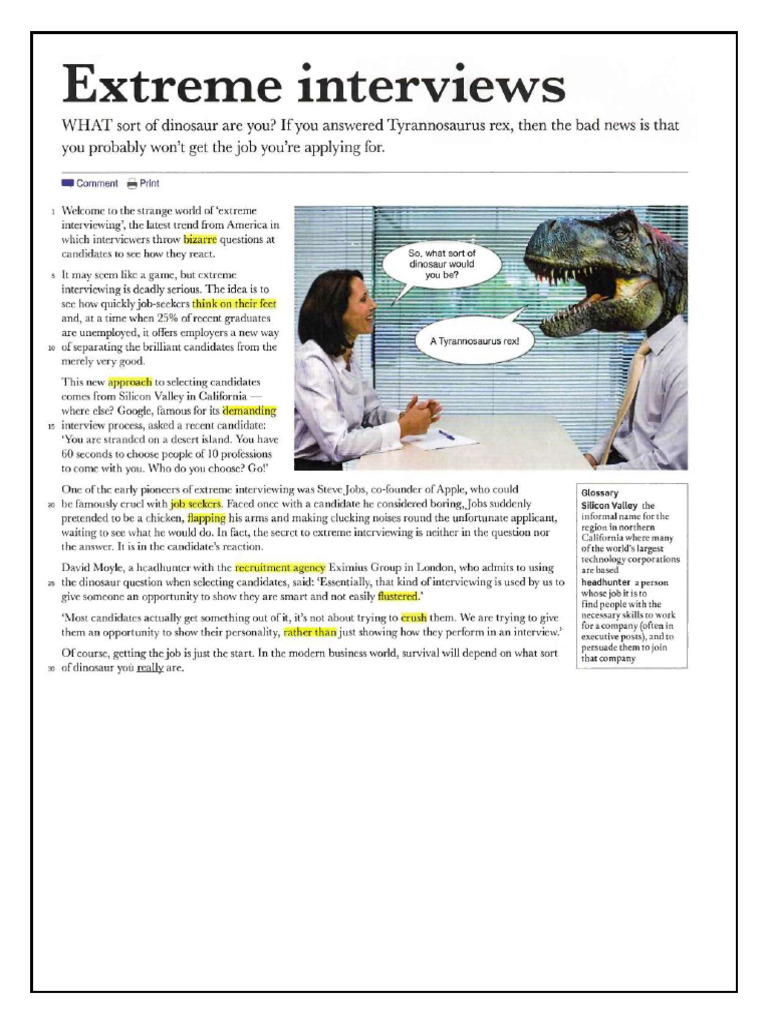 Interviews - Formal Language | PDF