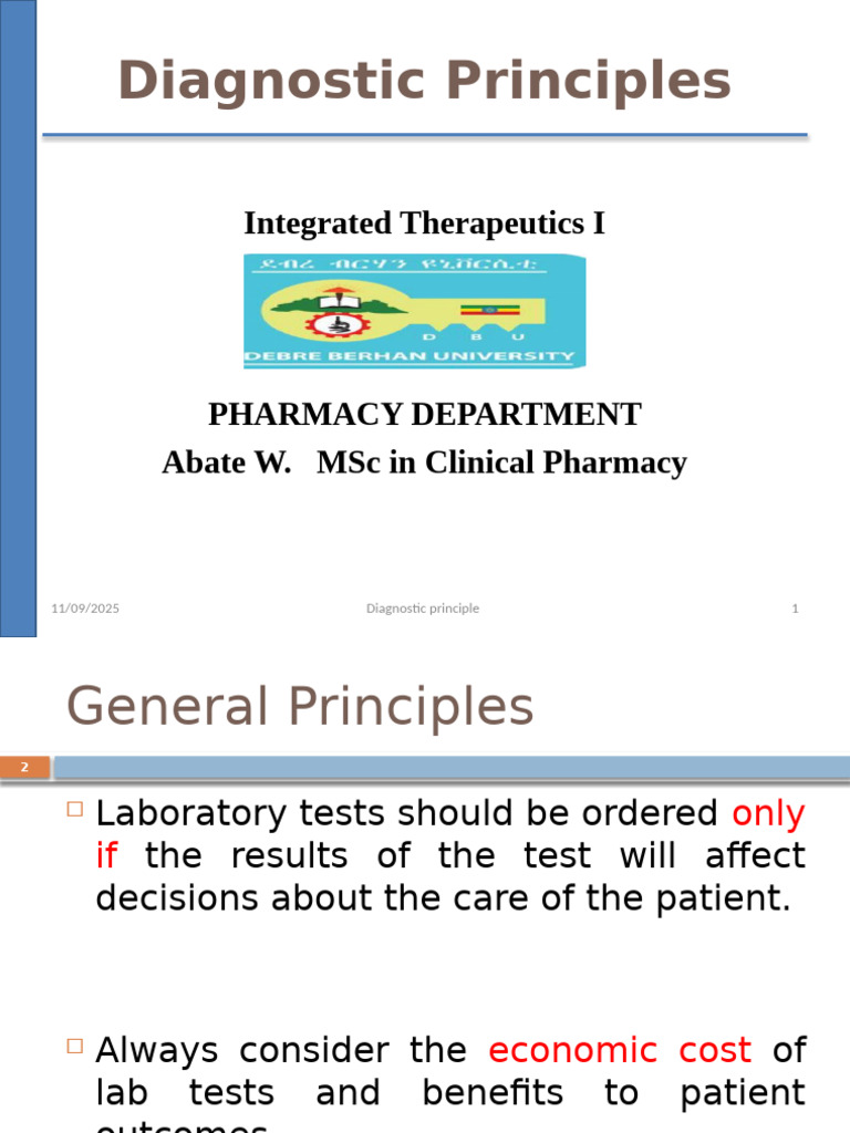 3 Diagnosis Principles | PDF | Medical Diagnosis | Sensitivity And ...