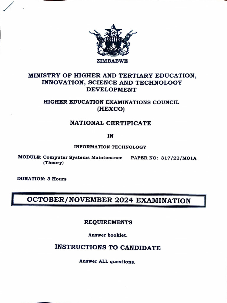 Hexco It Past Exam Papers | PDF