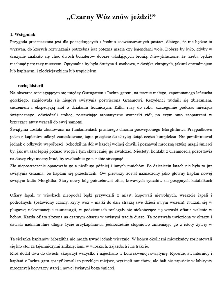 Czarny Woz Znow Jezdzi | PDF