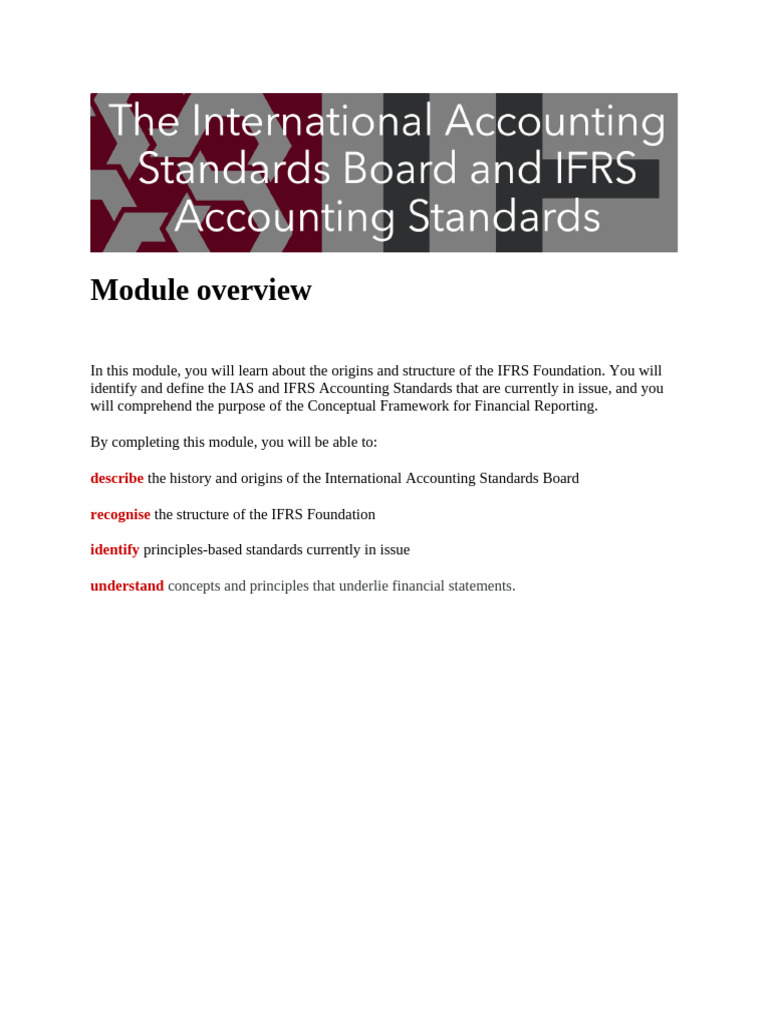 IFRS Foundation and IASB Overview | PDF | International Financial ...