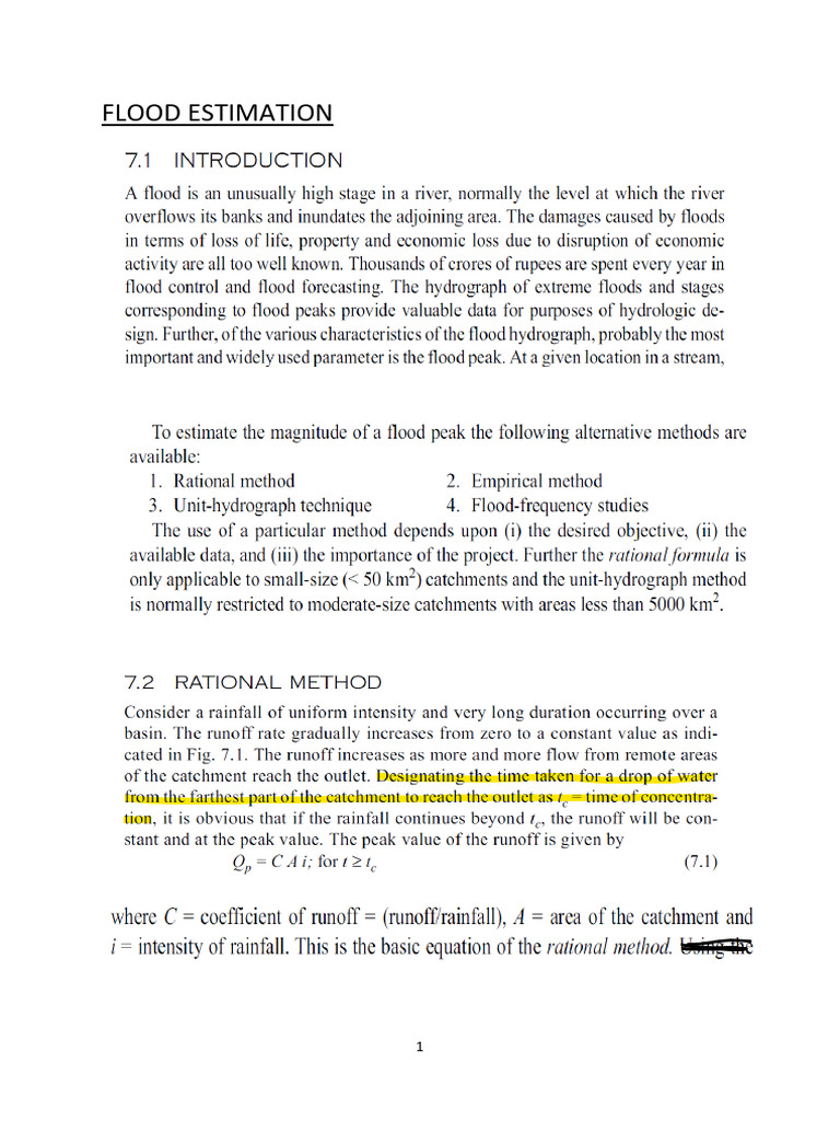 Flood Analysis 1 | PDF