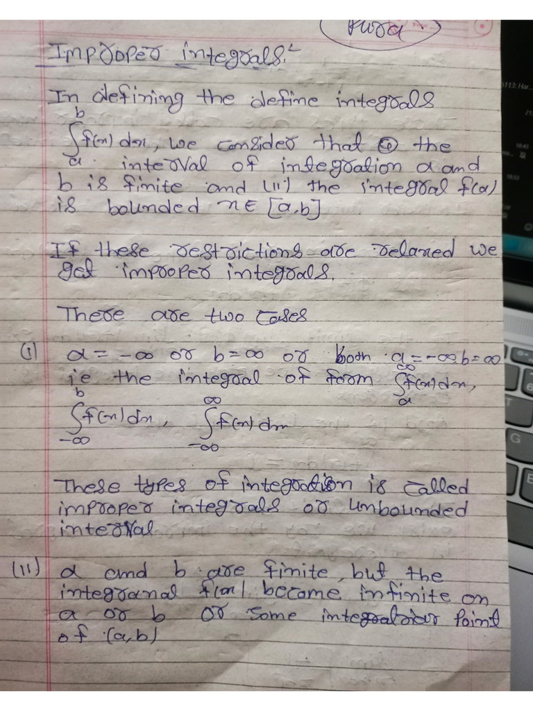 Improper Integral | PDF