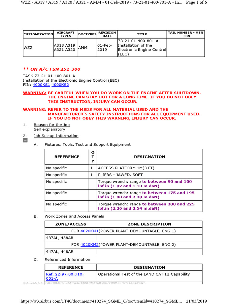 EEC Installation Guide for A320 Family | PDF | Airliner | Aviation
