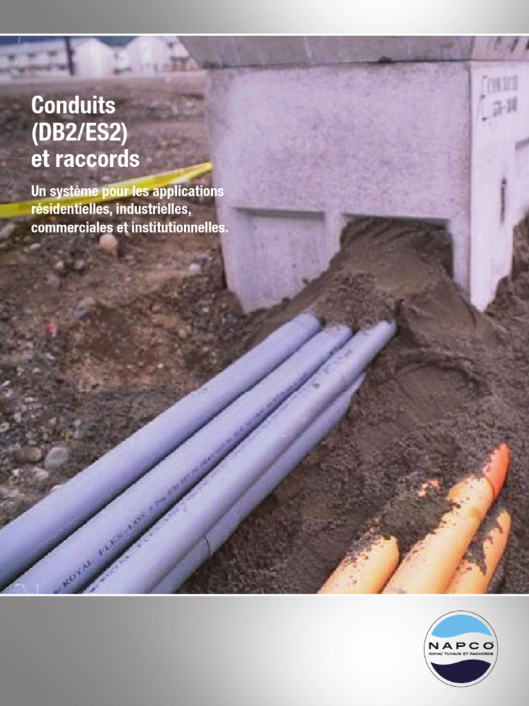 Système de conduits PVC NAPCO pour installations | PDF | Tuyau | Béton