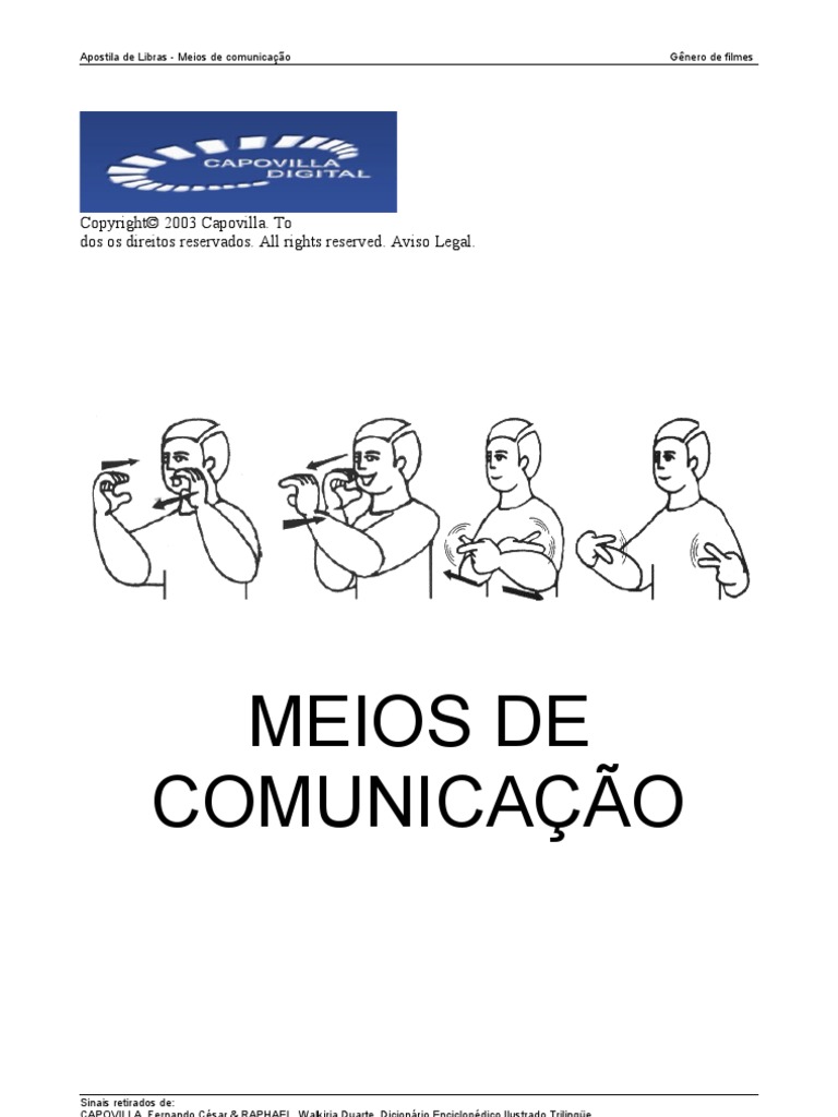 Apostila Meios de Comunicação - LIBRAS | PDF