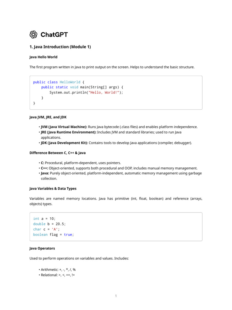 JAVA2 | PDF | Java (Programming Language) | Java Virtual Machine