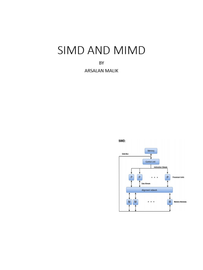 Simd and Mimd | PDF | Parallel Computing | Central Processing Unit