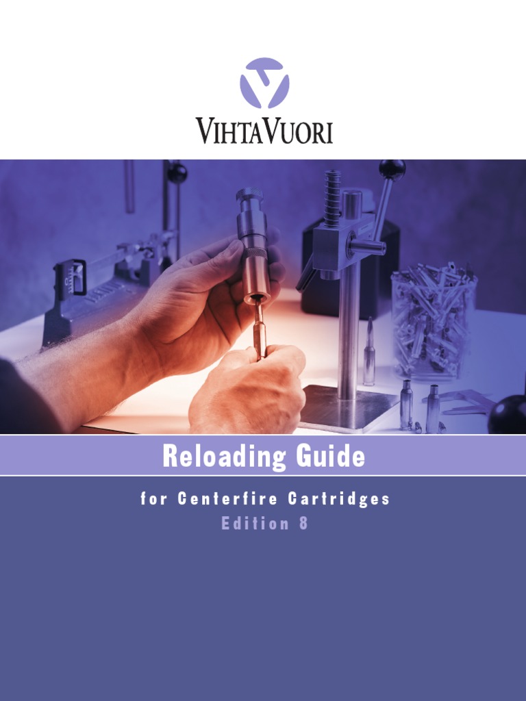 Vihtavuori Reloading Guide Edition 8 PDF Cartridge (Firearms