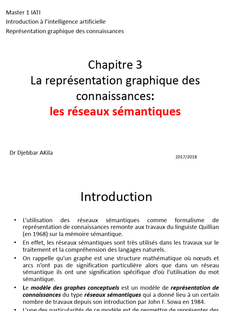Chapitre - 03 - La Représentation Graphique Des Connaissances | PDF ...