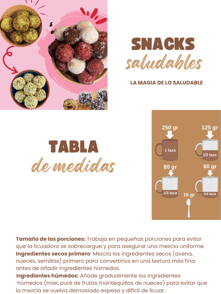 Bonus - Snacks Saludables | PDF | Chocolate | Alimentos