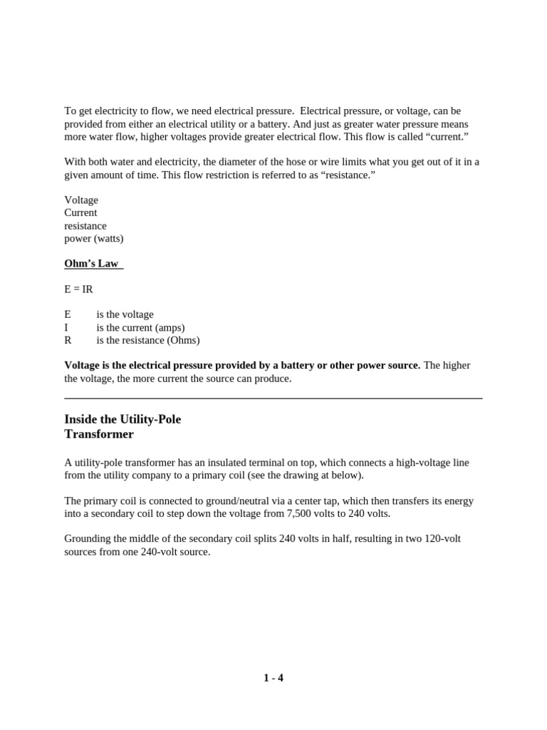 To Get Electricity To Flow | PDF | Transformer | Electric Current
