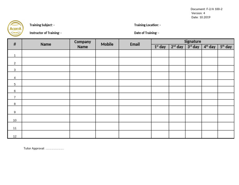 F-2/A 100-2 Training Document | PDF