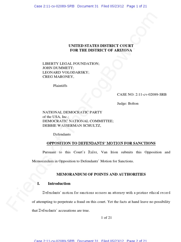 AZ LLF 20120523 LLF Opposition to Motion for Sanctions.pdf Adob