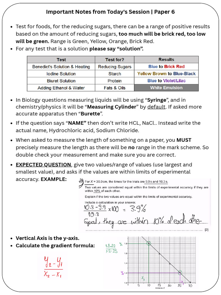 P6 Today's Session Important Notes | PDF | Significant Figures ...