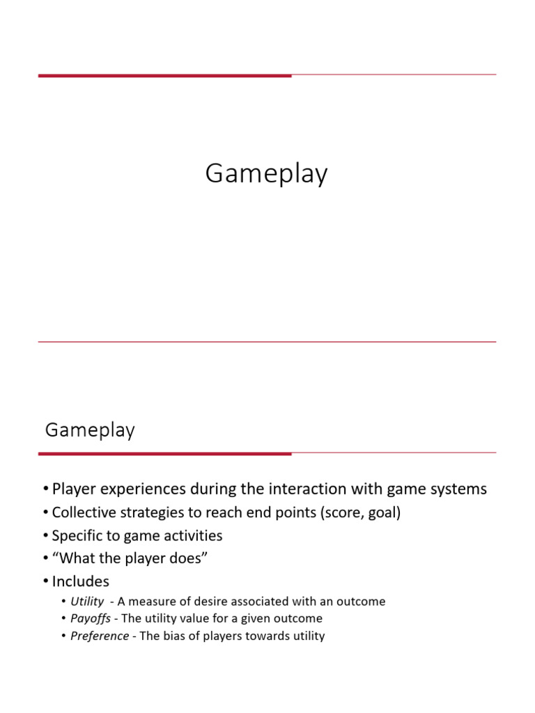 Gameplay v2 | PDF