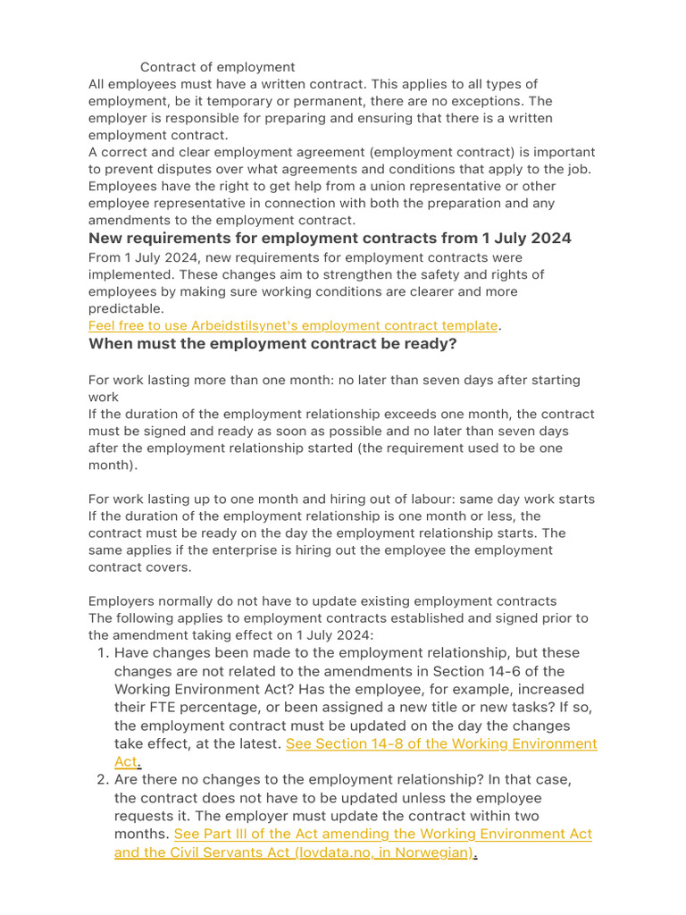 Contract of Employment | PDF | Employment | Salary