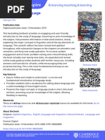 Yule's Study of Language, 7th Edition | PDF | Linguistics