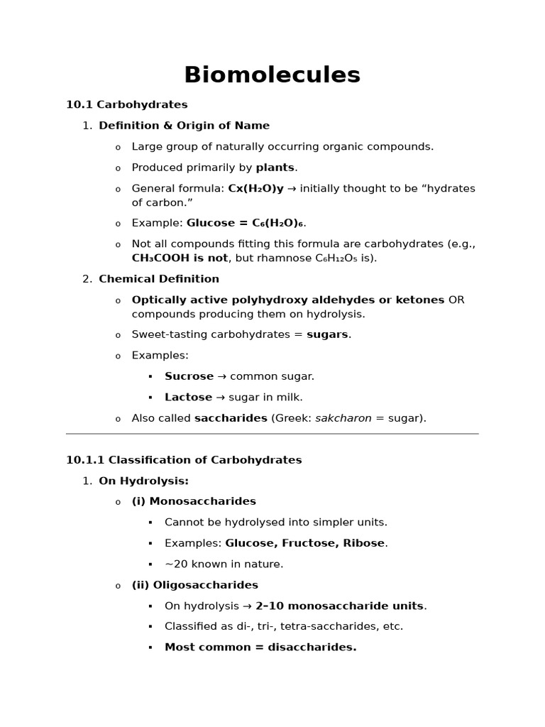 Carbohydrates: Types and Structures | PDF | Carbohydrates | Glucose