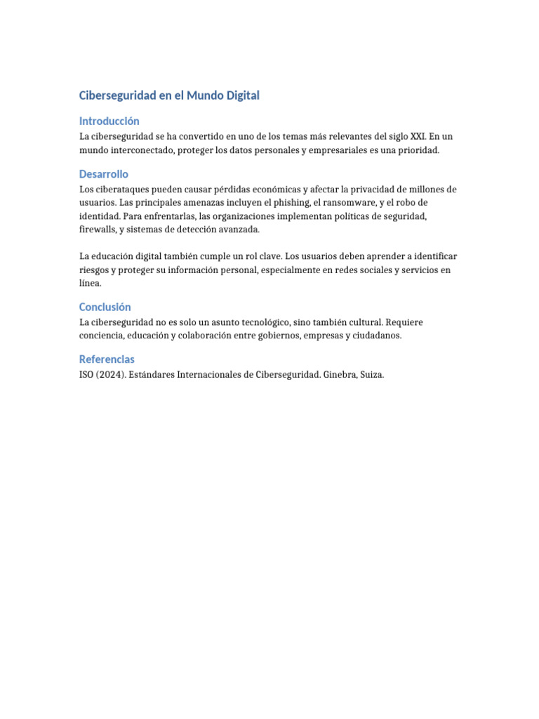 Ciberseguridad en El Mundo Digital | PDF