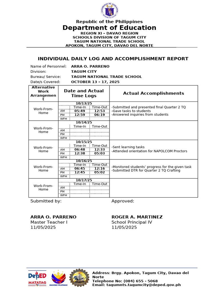 Idlar Template | PDF | Learning | Educational Institutions
