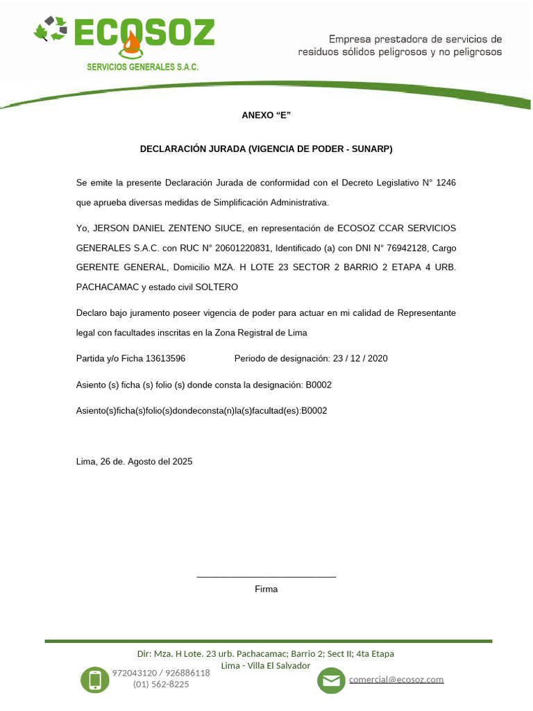 Anexo E Distriluz | PDF