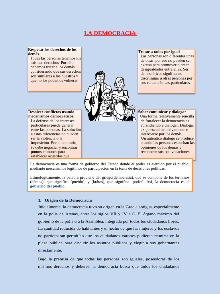 Historia y Función de la Democracia | PDF | Democracia | Ideologías ...