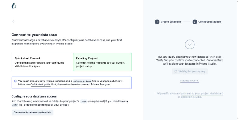 Connect Prisma Postgres Database | PDF