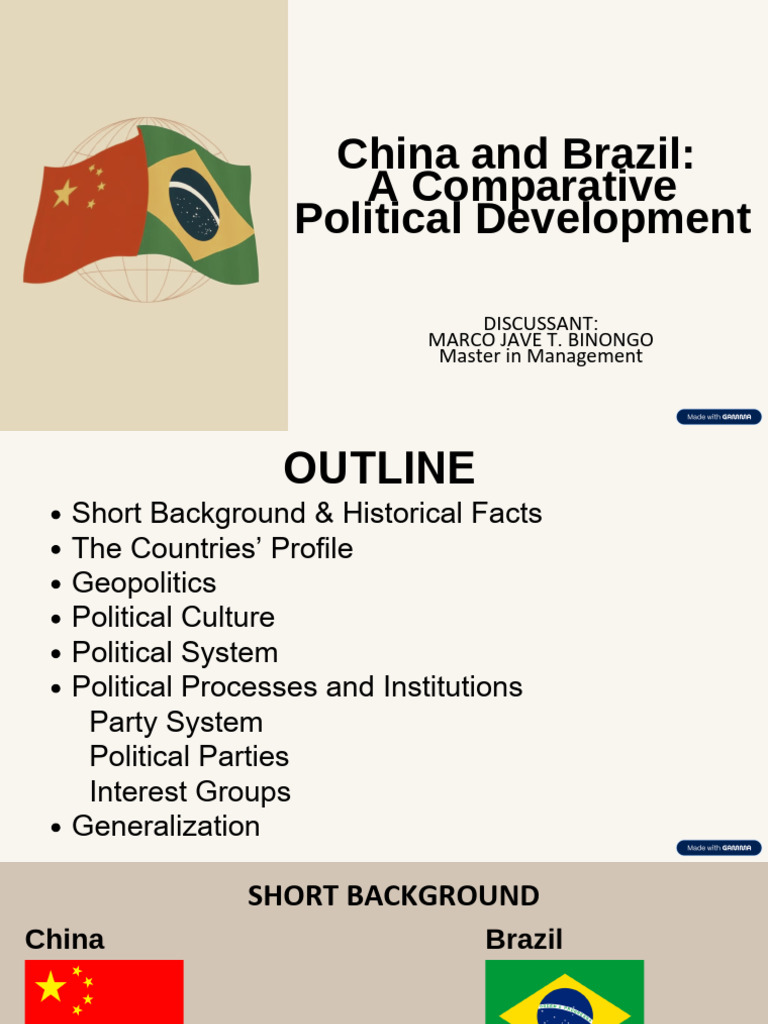 China vs Brazil: Political Development Comparison | PDF | China | World ...