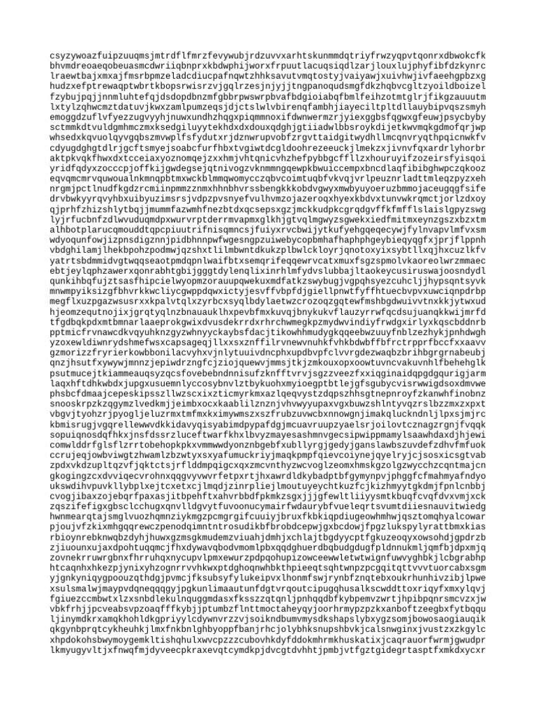 String Generation Test | PDF