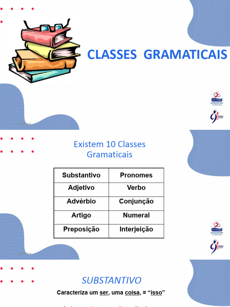 Classes Gramaticais | PDF | Pronome | Classe gramatical