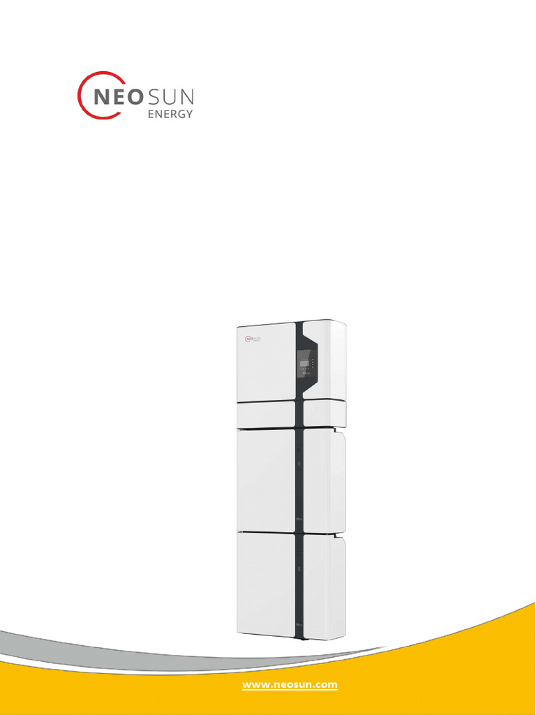 NEOSUN HOME ESS Installation Guide | PDF | Electrical Grid | Direct Current
