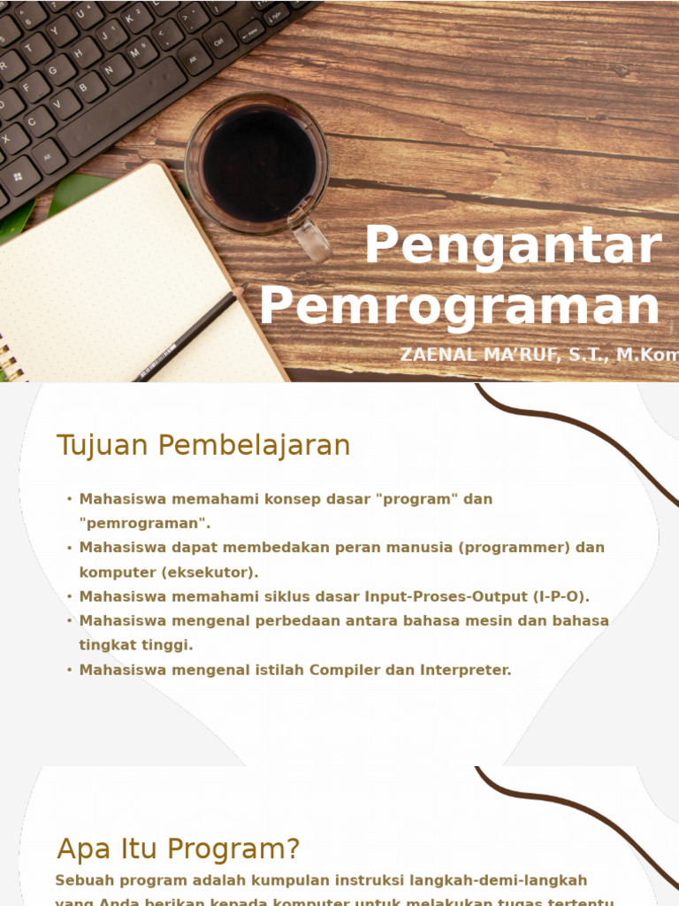 2.1 Pengantar Pemrograman | PDF
