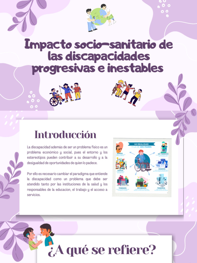 Impacto de discapacidades progresivas en la sociedad | PDF | Invalidez ...