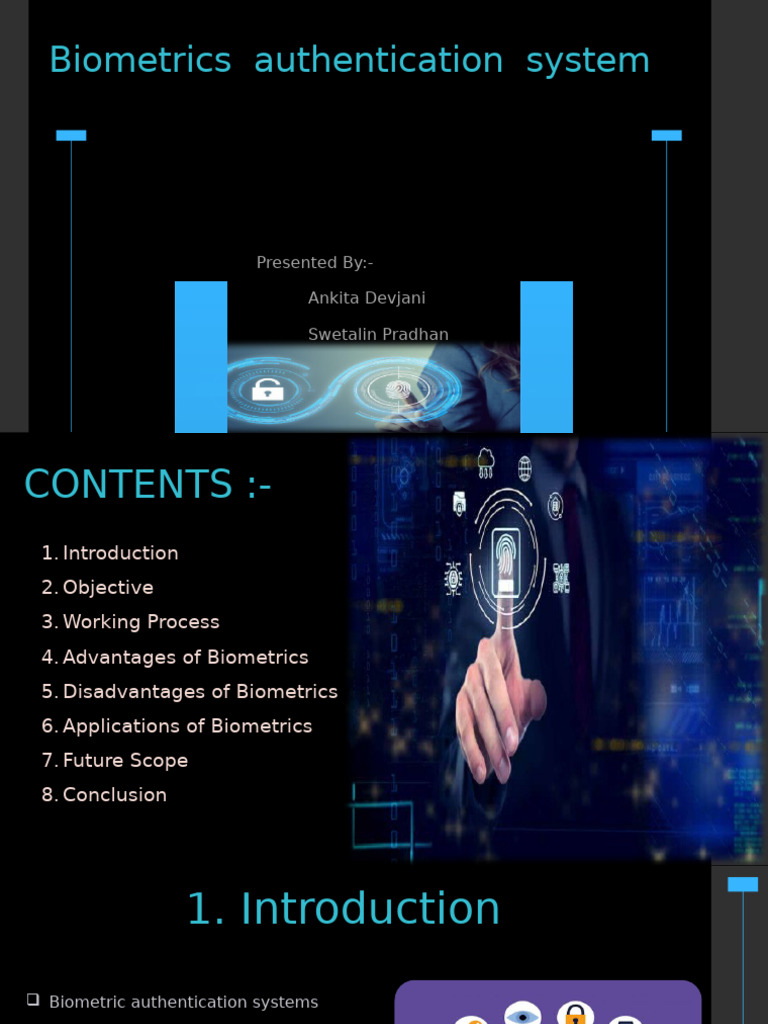 Biometrics Authentication System Overview | PDF