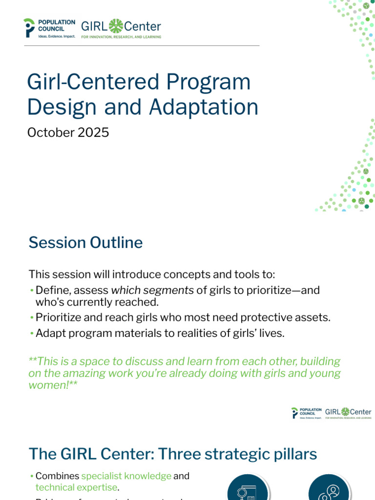 Girl-Centered Program Design Strategies | PDF | Social Psychology