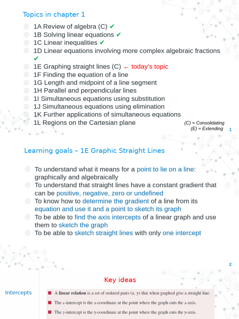 Understanding Straight Lines in Algebra | PDF | Line (Geometry) | Equations