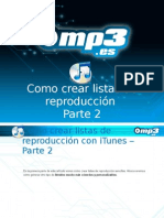 iTunes - Tutorial crear listas de reproducción Parte 2 - Mp3.es