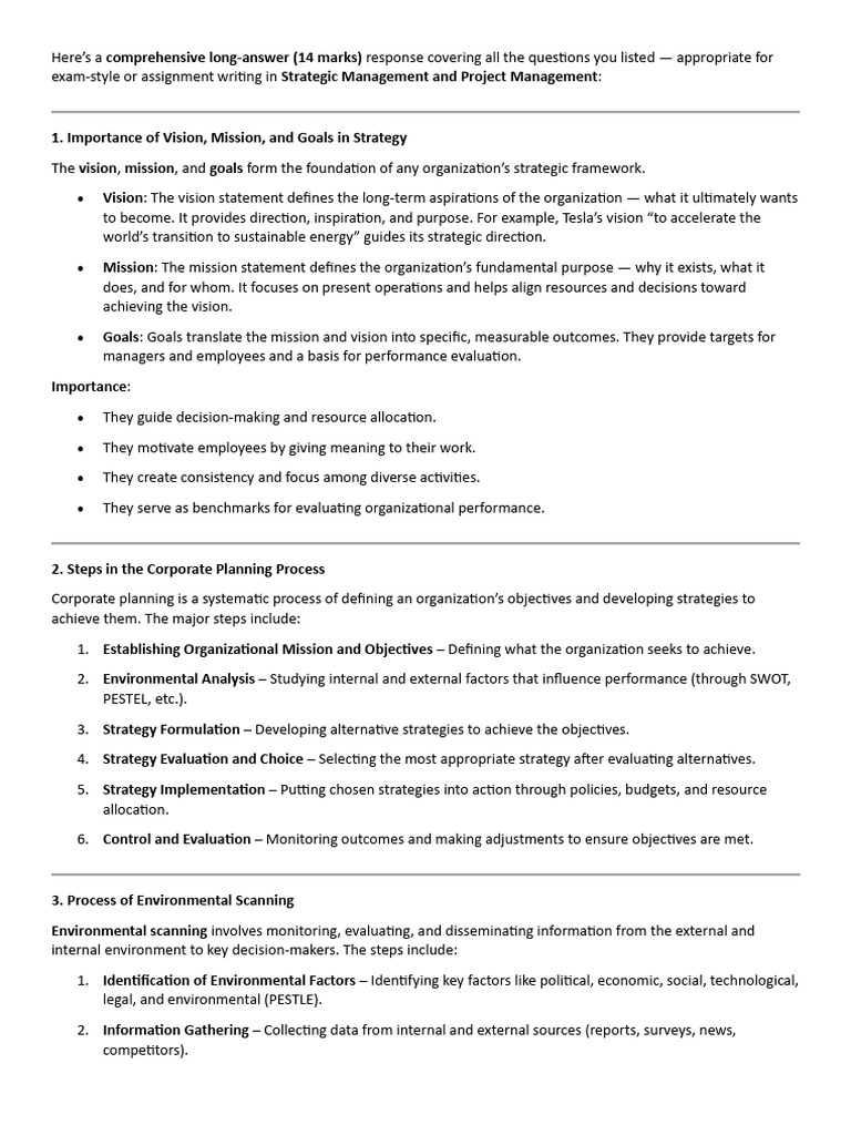 Unit-4MS | PDF | Strategic Management | Business