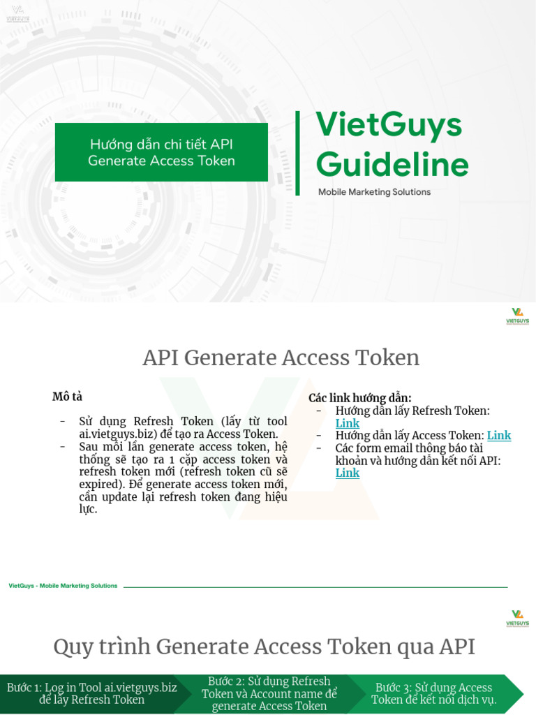 Generate Access Token - HDSD | PDF