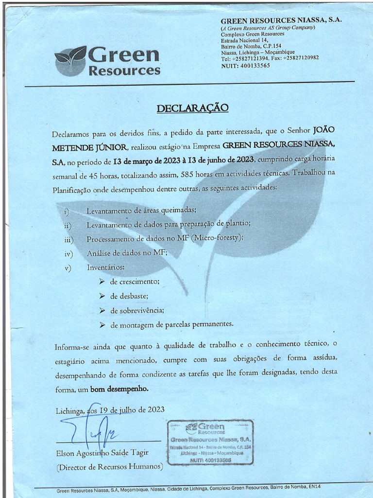Green Resourcs | PDF