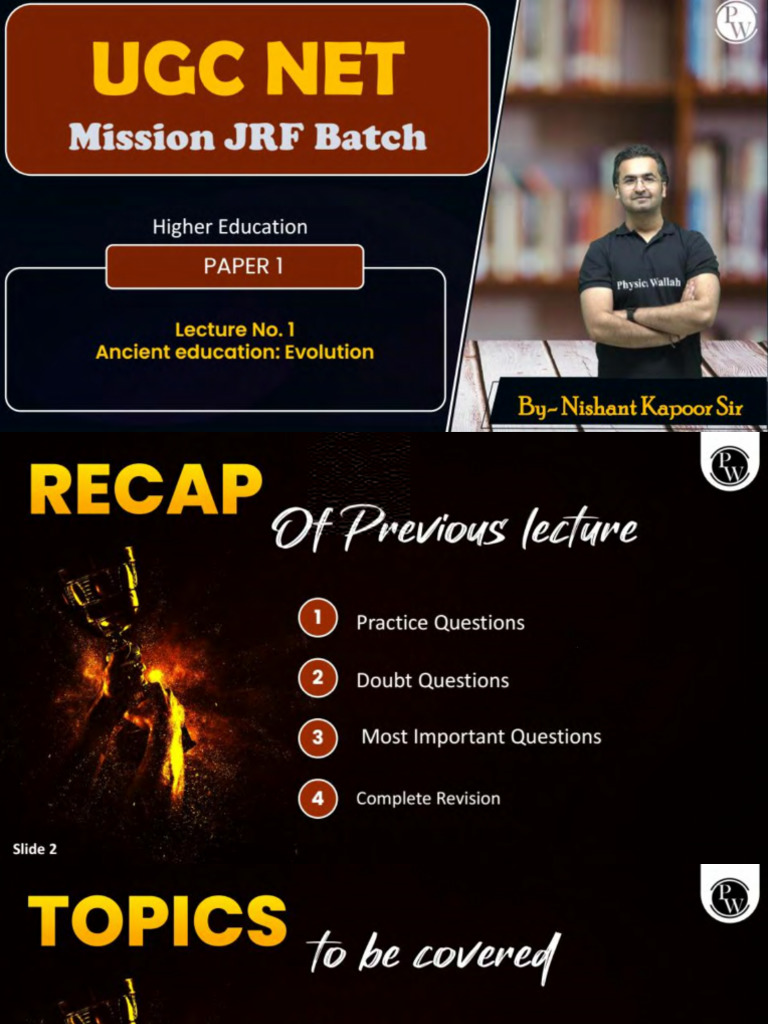 Higher Education 01 Class Notes | PDF
