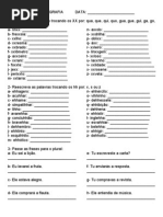 Palavras com X e som de KS | PDF
